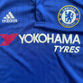 Chelsea 2015/16 Vintage Home Jersey - Size Large-Olive & York