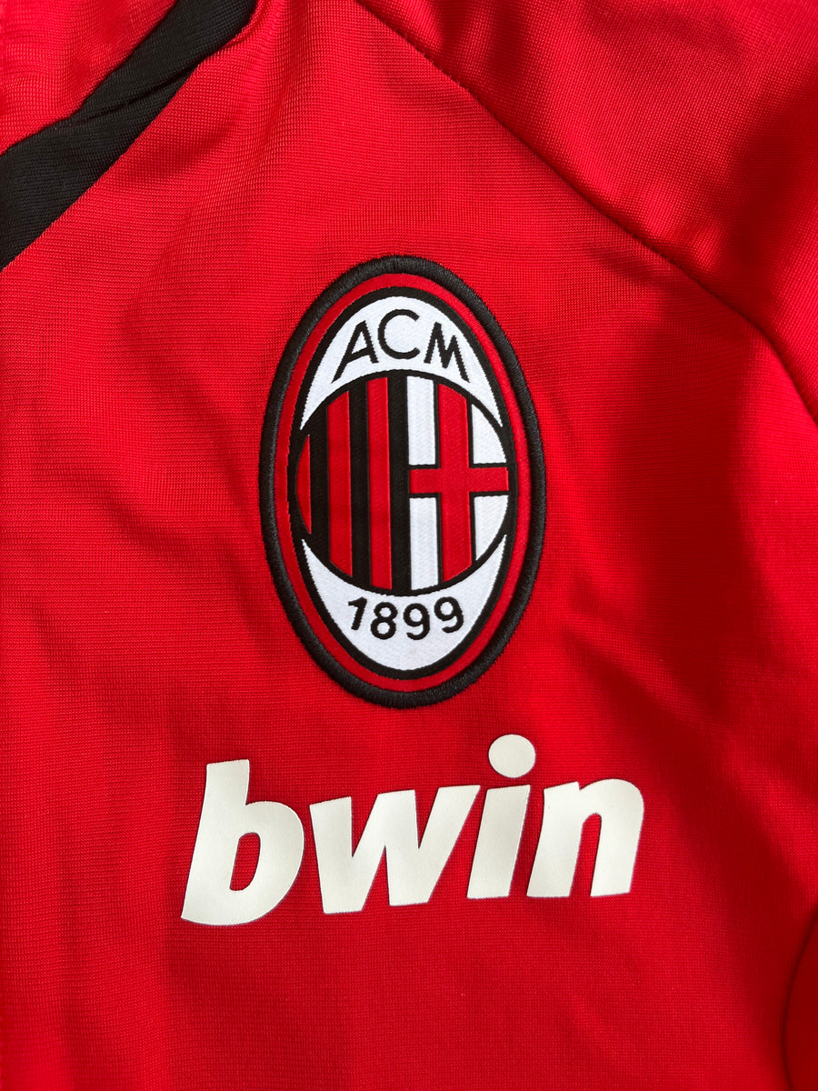 AC Milan Vintage Full Zip Jacket - Size Large-Olive & York