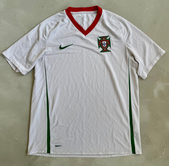 Portugal 2008 Vintage Away Kit - Size Small-Olive & York