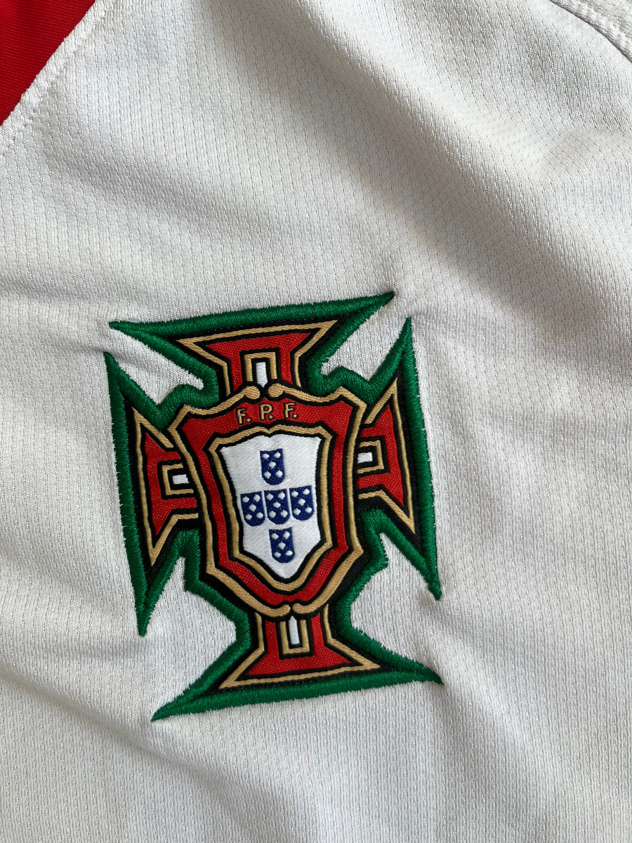 Portugal 2008 Vintage Away Kit - Size Small-Olive & York