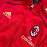 AC Milan Vintage Long-Sleeve Full Zip Training Jacket - Size Large-Olive & York