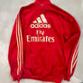 AC Milan Vintage Long-Sleeve Full Zip Training Jacket - Size Large-Olive & York
