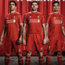 Liverpool 2014 Vintage Warrior Home Kit - Size Large-Olive & York