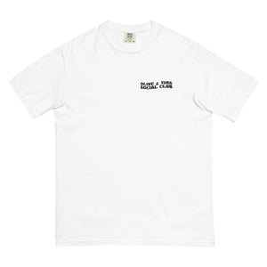 O&Y Social Club Garment-dyed heavyweight t-shirt-Olive & York