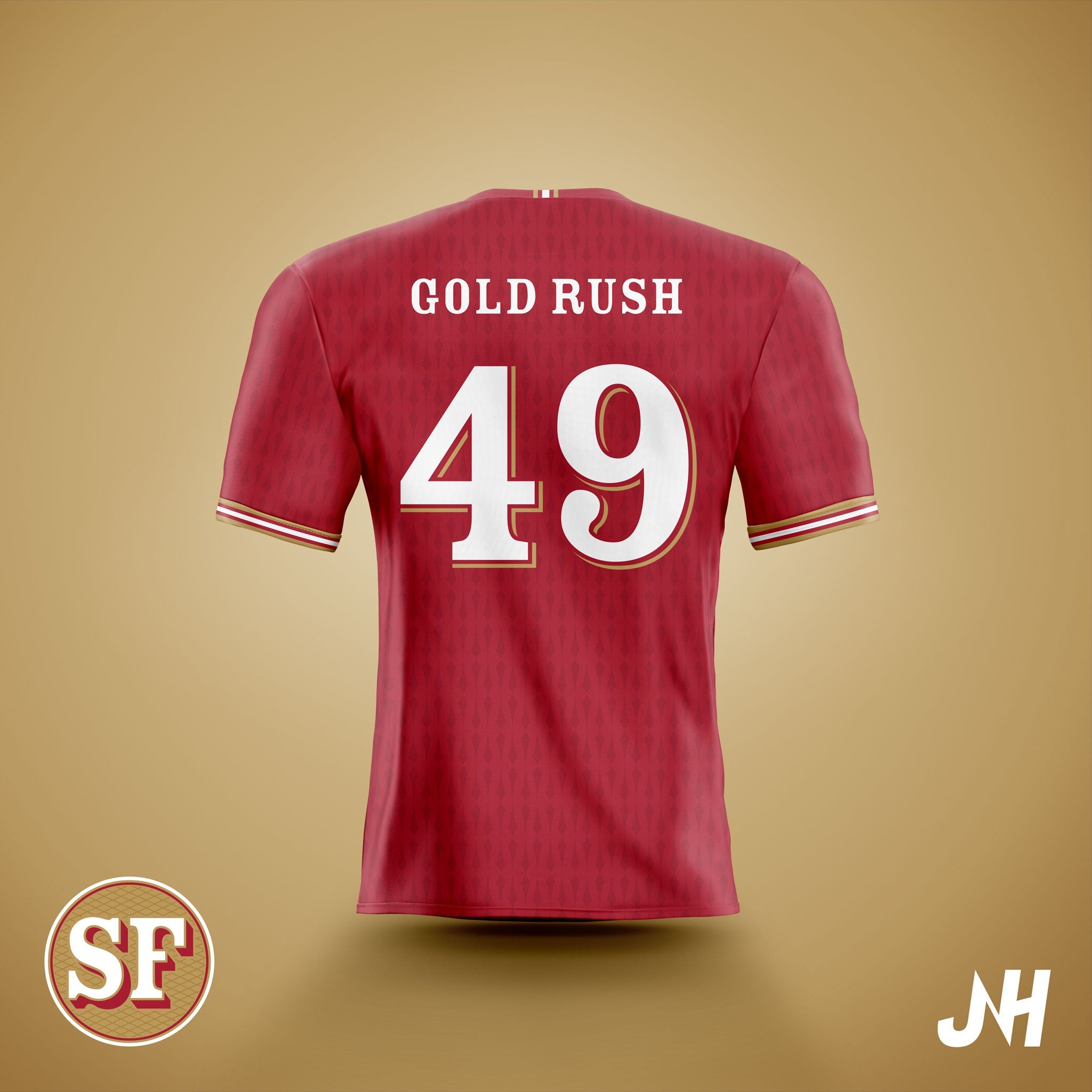 San Francisco American Football Soccer Jersey-Olive & York