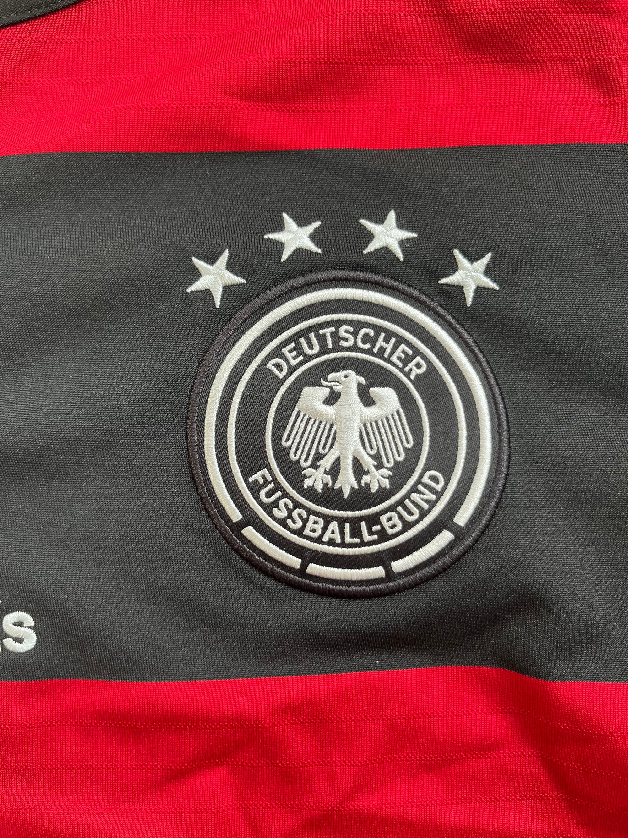 Germany 2014 World Cup Vintage Jersey - Size Large-Olive & York