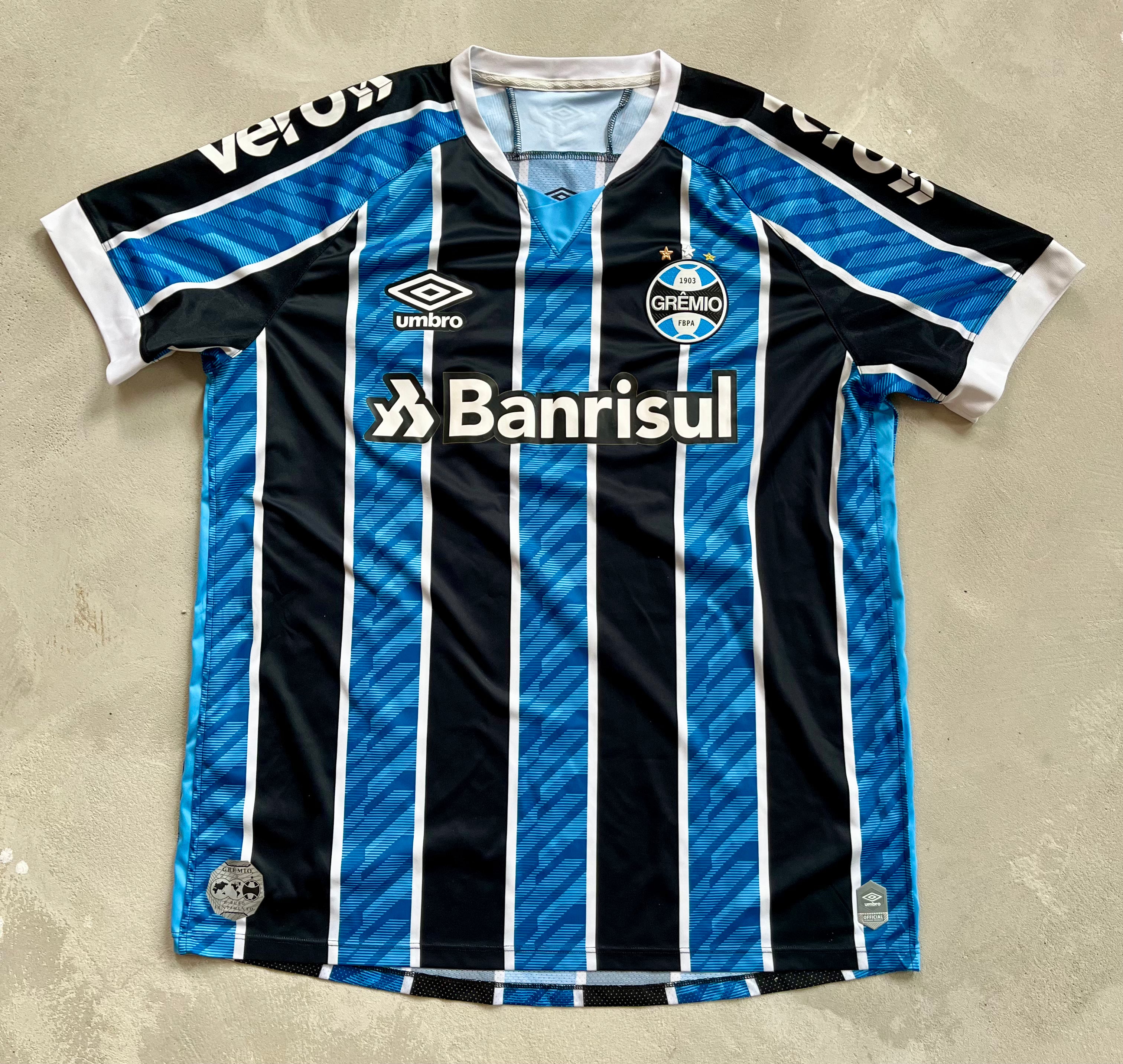 New! Topper Gremio Brazil League Home Jersey Blue Boys Size Medium