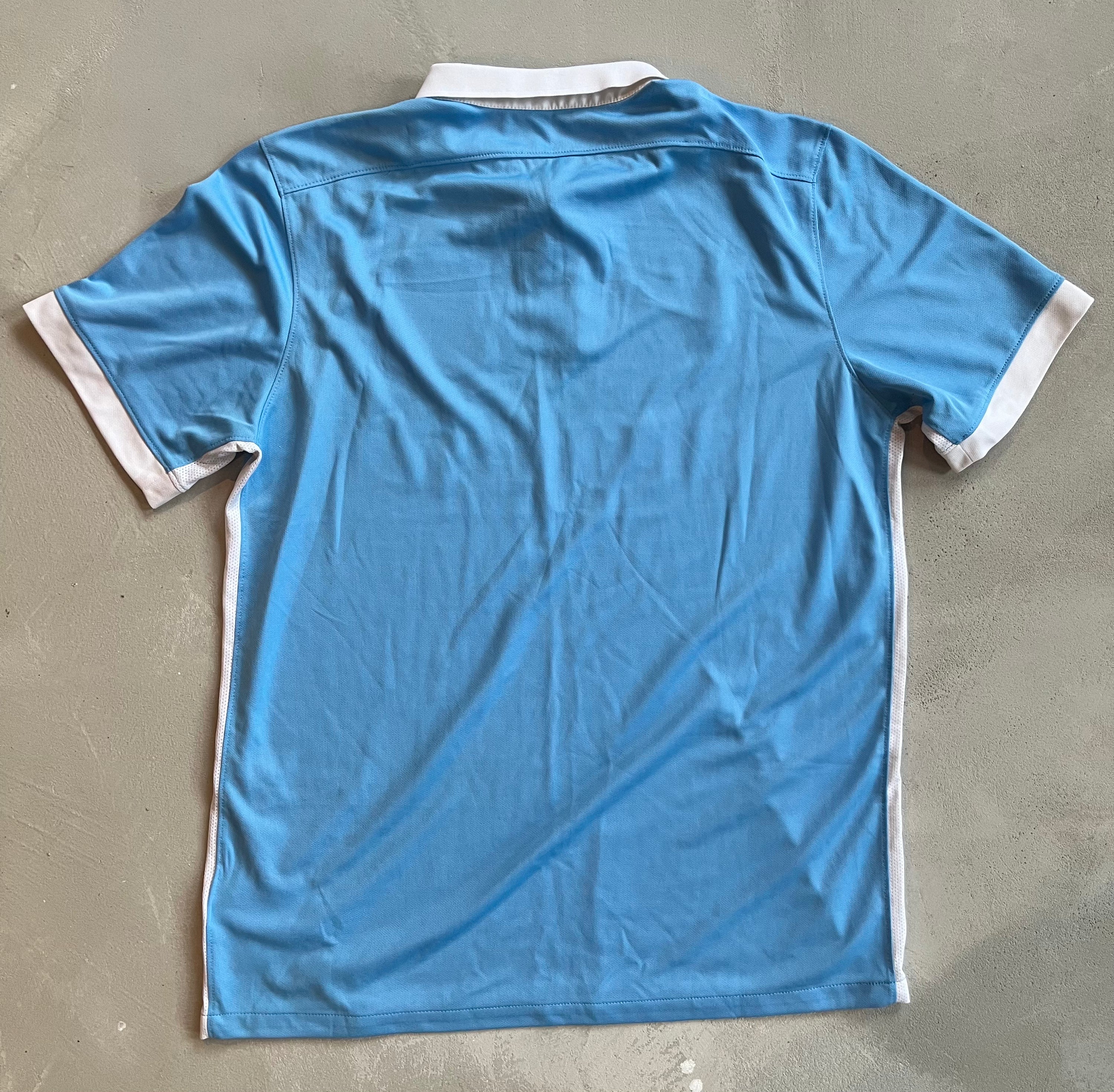 Manchester City 2015/16 Vintage Home Jersey - Size Large-Olive & York