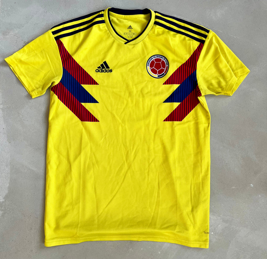 Colombia National Team Vintage 2018 Home Kit - Size Medium-Olive & York