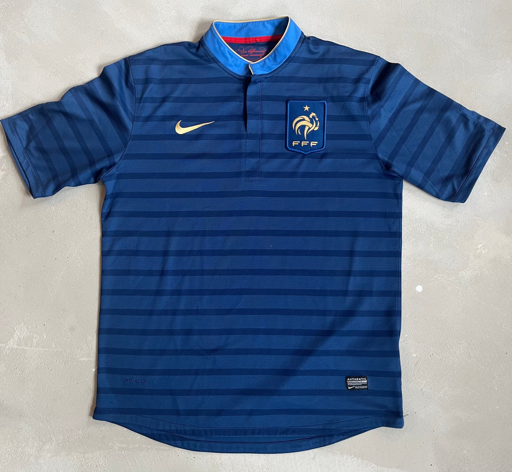 France 2012 Vintage Home Kit - Size Large-Olive & York