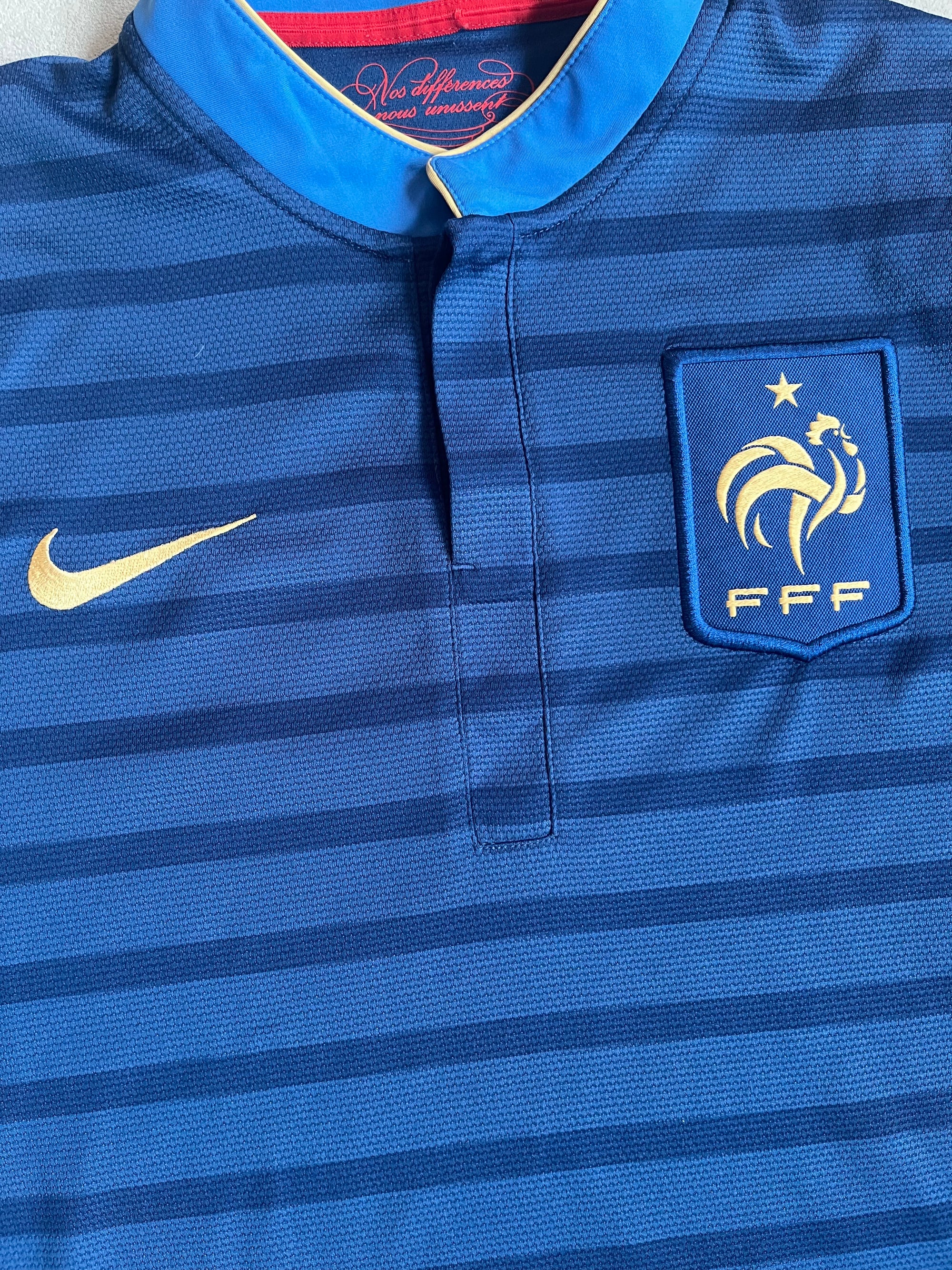 France 2012 Vintage Home Kit - Size Large-Olive & York