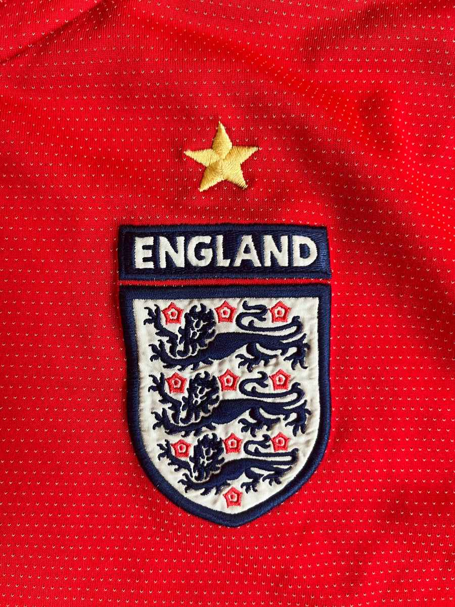 England 2004 Vintage Away Long-Sleeve Kit-Olive & York