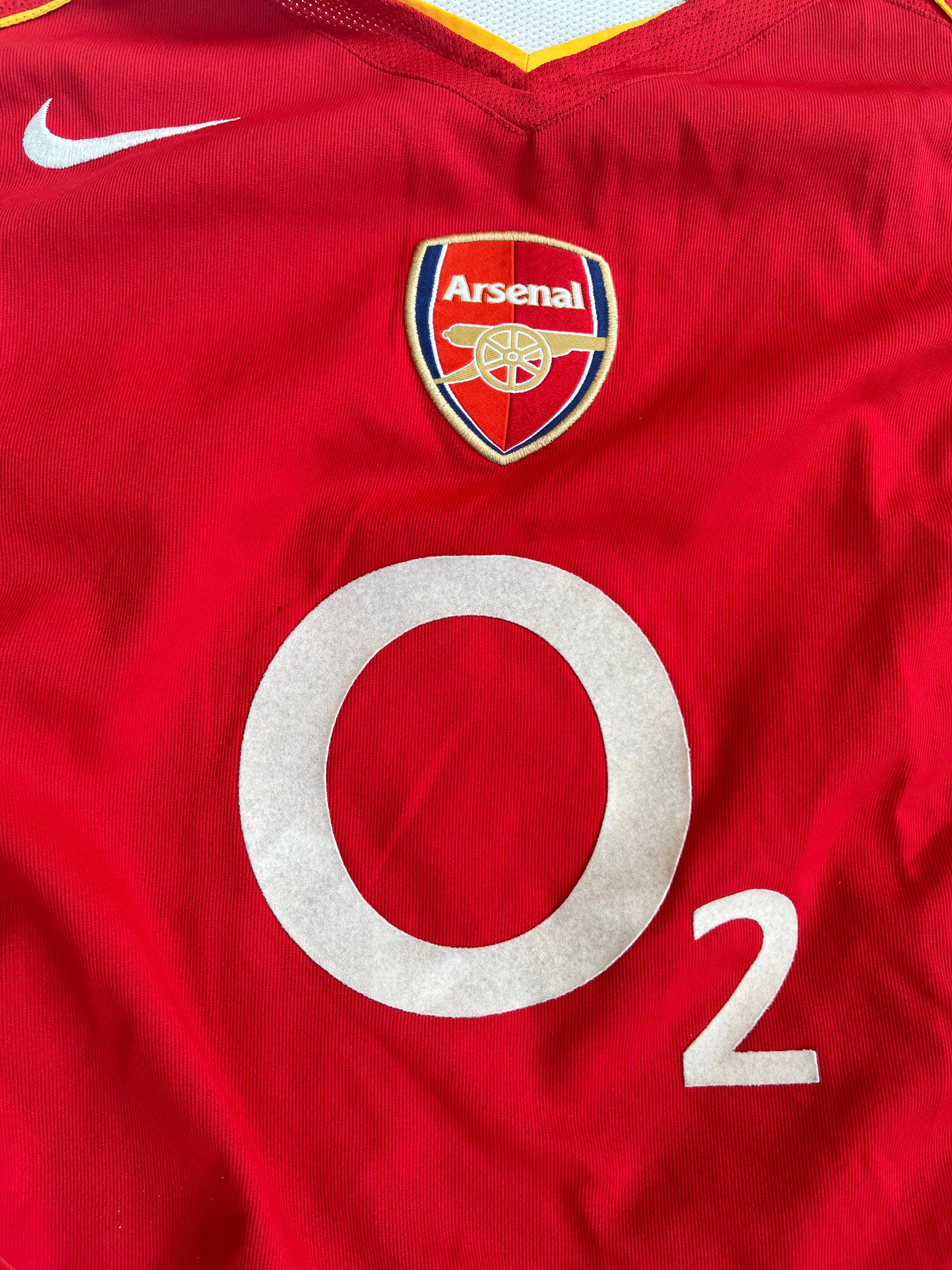 Arsenal 2004/05 Vintage Home Kit-Olive & York