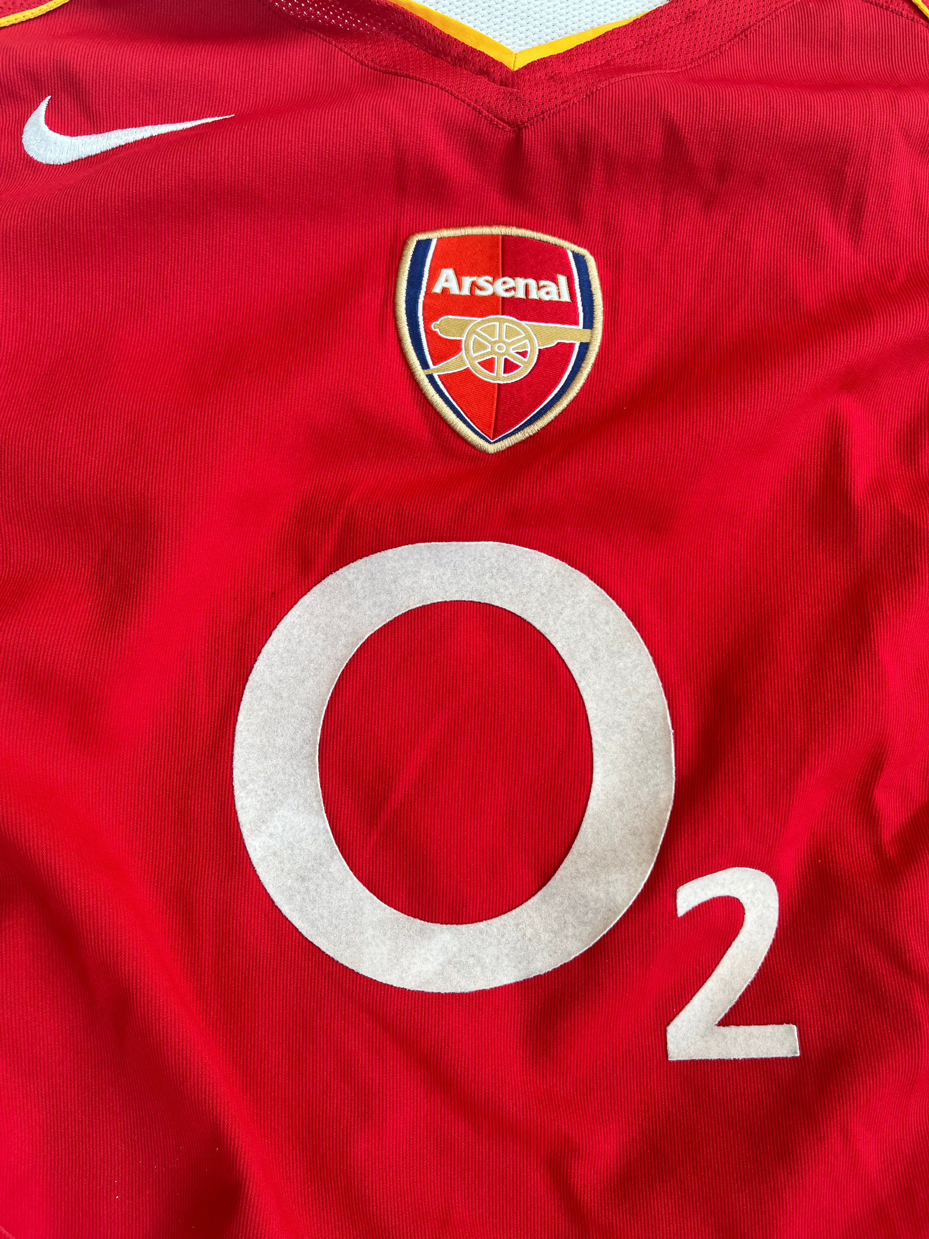 Arsenal 2004/05 Vintage Home Kit-Olive & York