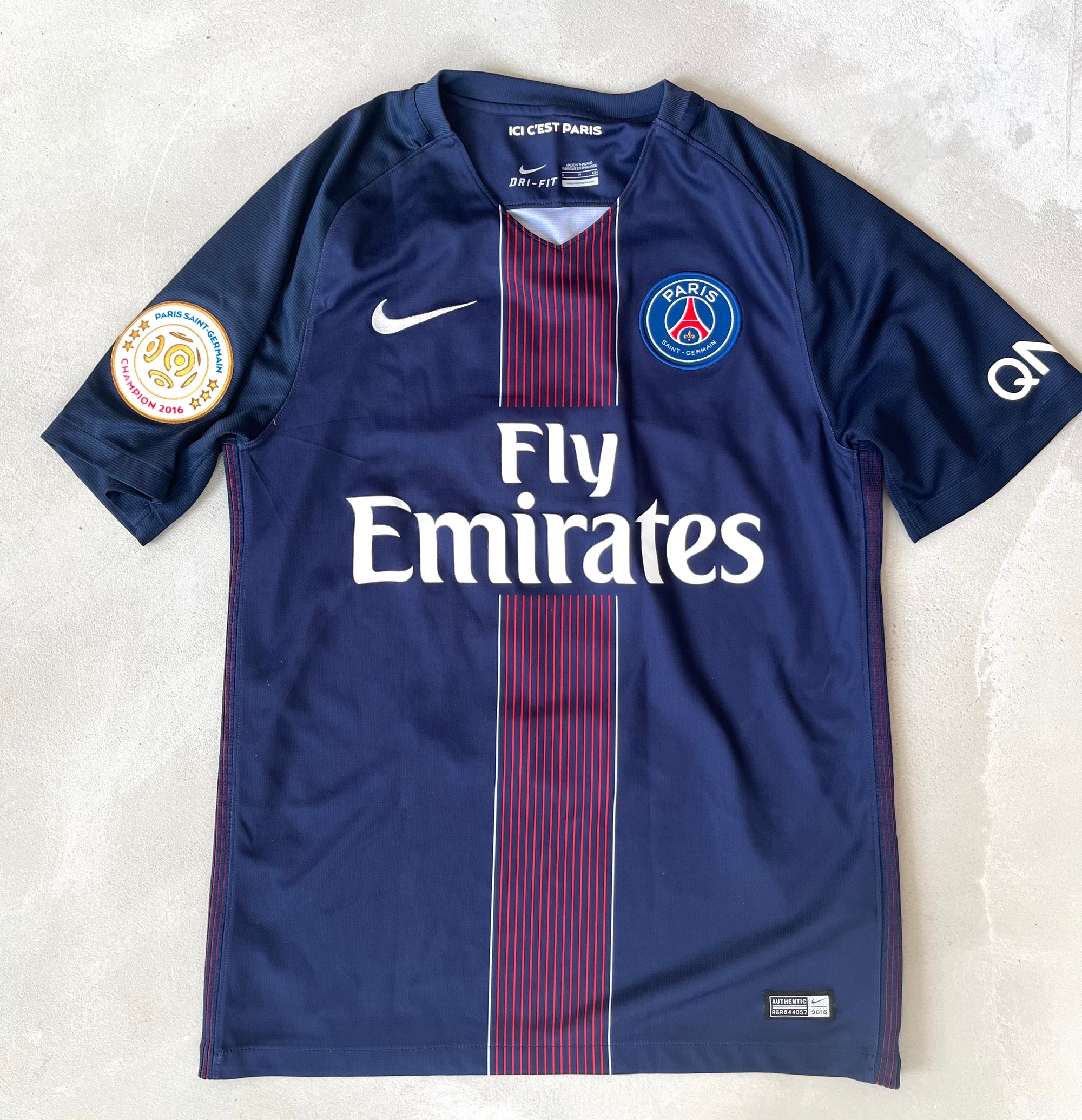 Paris Saint-Germain 2016/17 Vintage Verratti Home Jersey-Olive & York