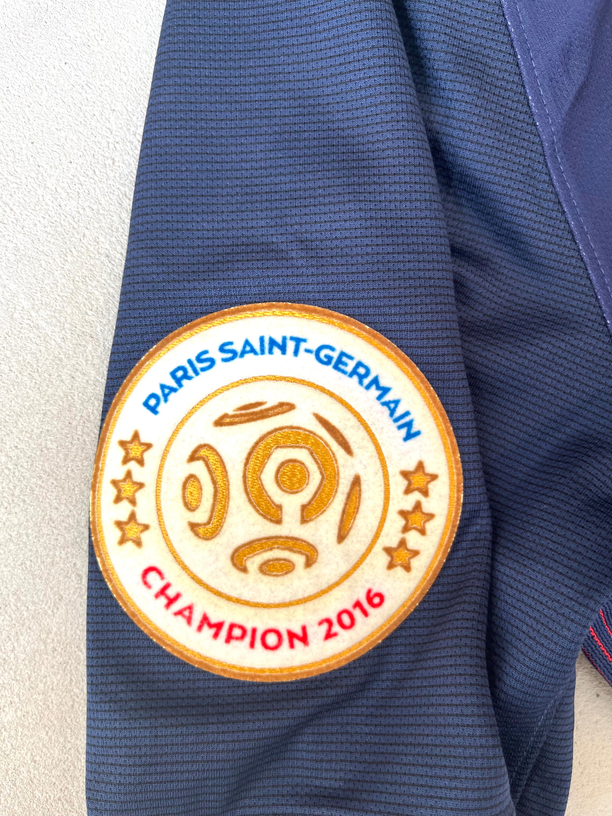 Paris Saint-Germain 2016/17 Vintage Verratti Home Jersey-Olive & York
