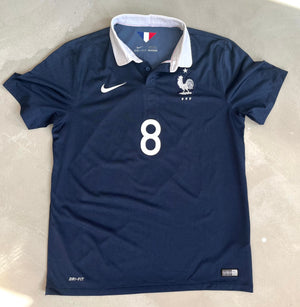 France 2014 Vintage Valbuena Home Jersey-Olive & York