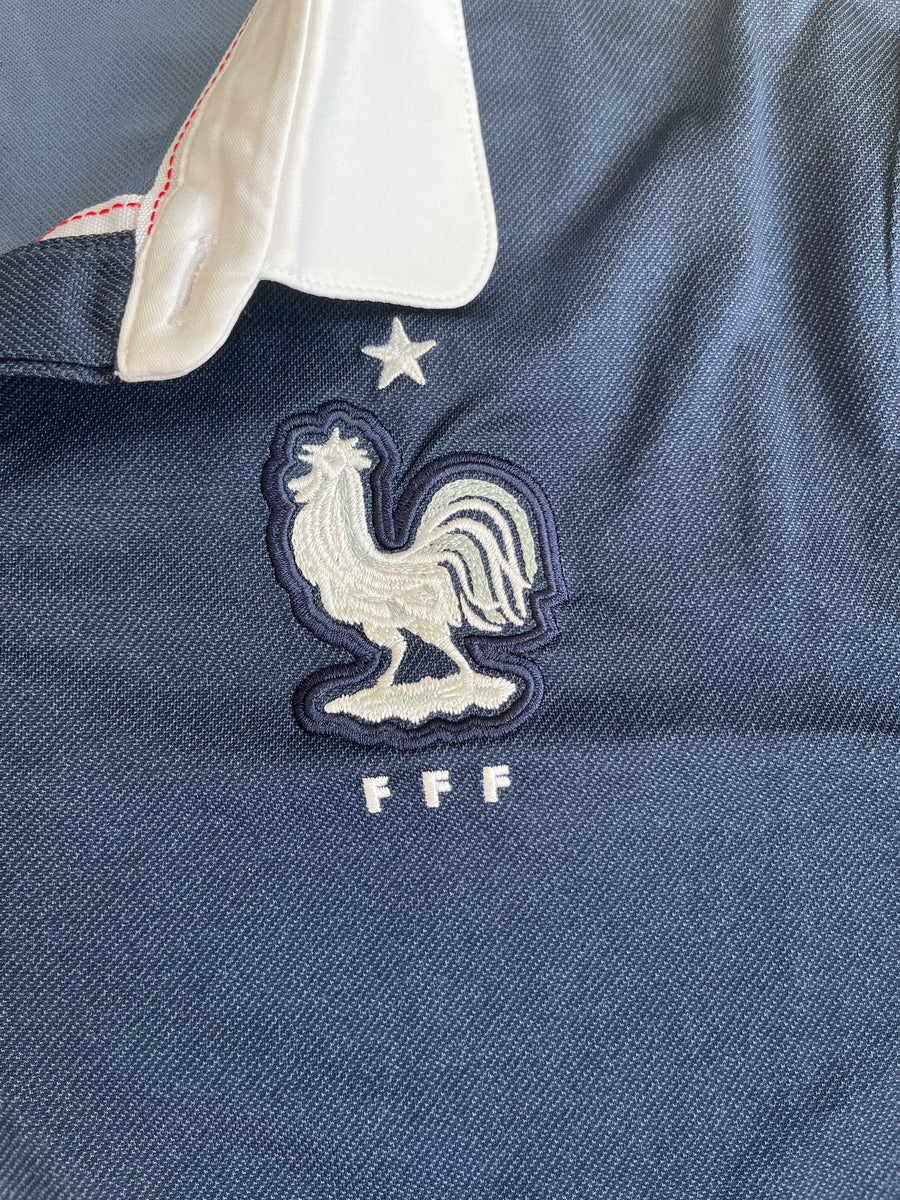 France 2014 Vintage Valbuena Home Jersey-Olive & York