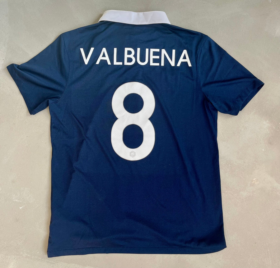 France 2014 Vintage Valbuena Home Jersey-Olive & York