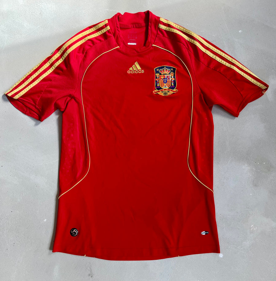 Spain 2008 Vintage Home Jersey-Olive & York