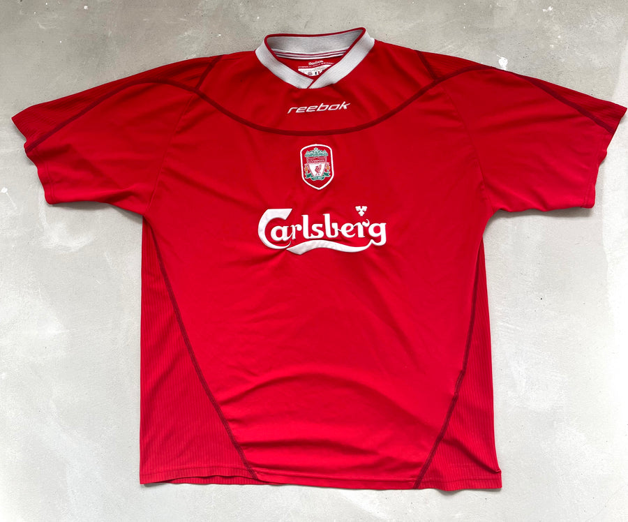 Liverpool 2003 Vintage Home Jersey-Olive & York