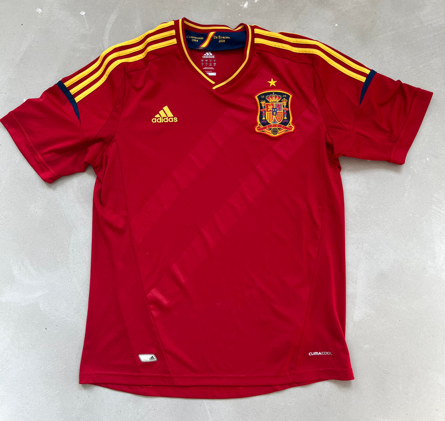 Spain 2012 Vintage Home Jersey-Olive & York