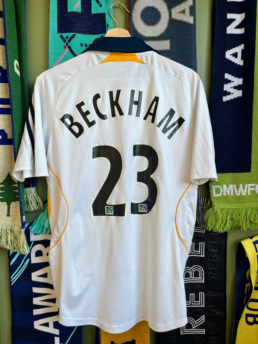 LA Galaxy Vintage 2009 Beckham Adidas Jersey-Olive & York