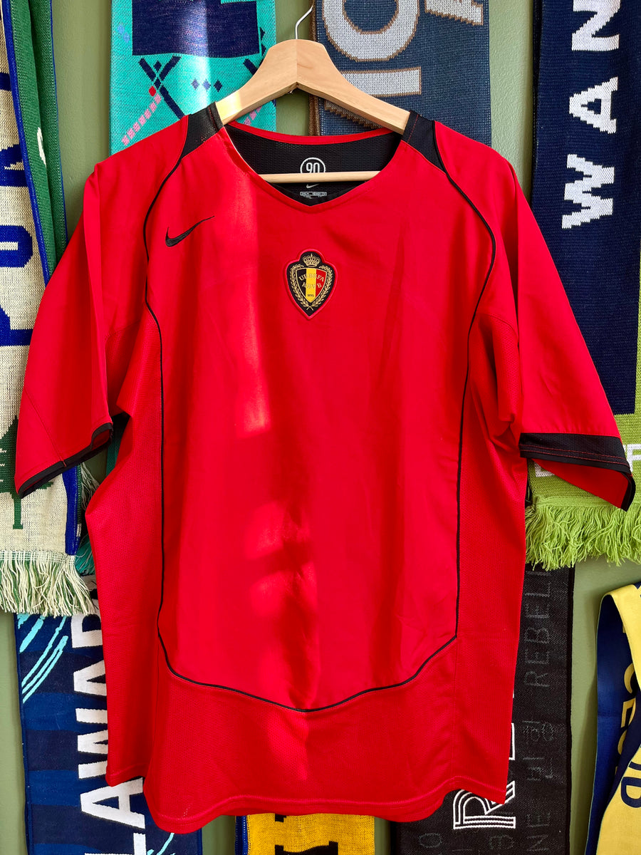 Belgium National Team Vintage 2004 Total 90s Nike Jersey-Olive & York