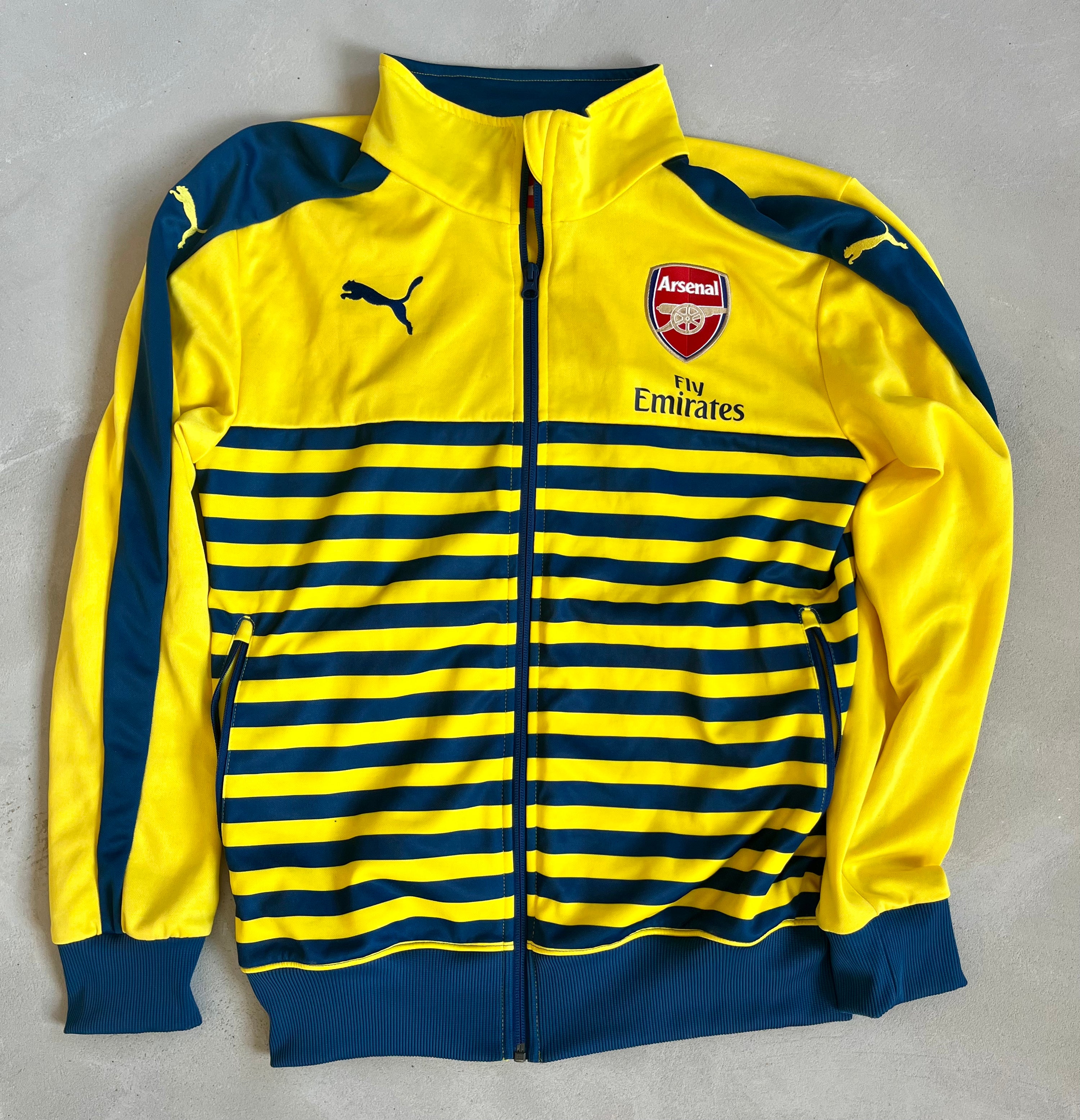 Arsenal Vintage Full Zip Track Jacket-Olive & York
