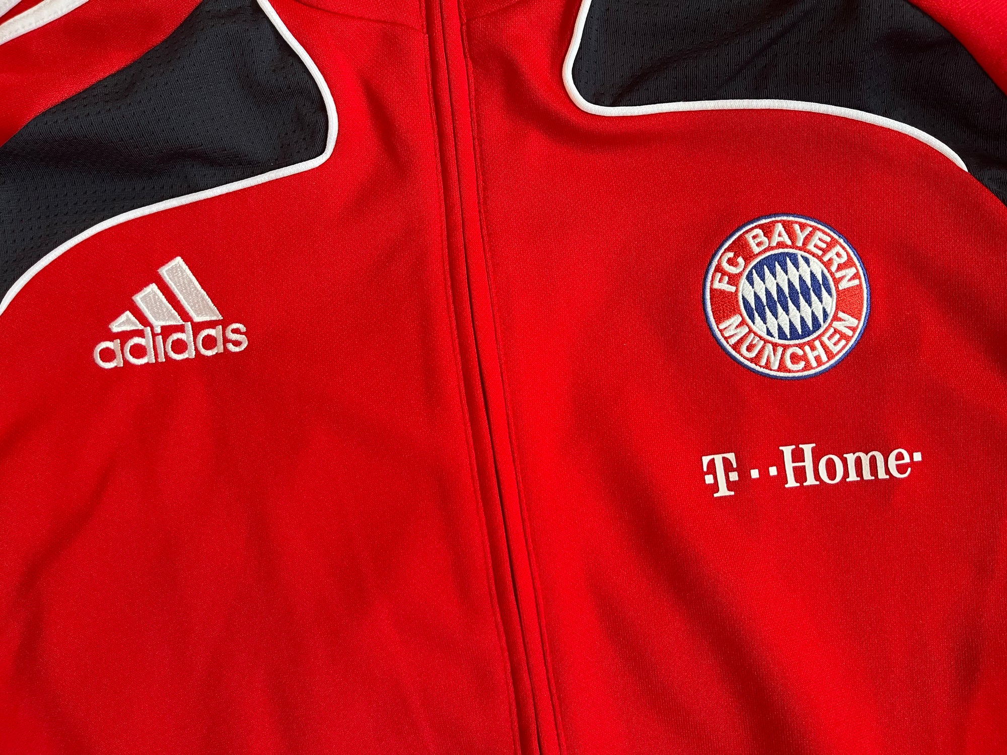 Bayern Munich Vintage Training Adidas 1/4 Zip Track Jacket-Olive & York