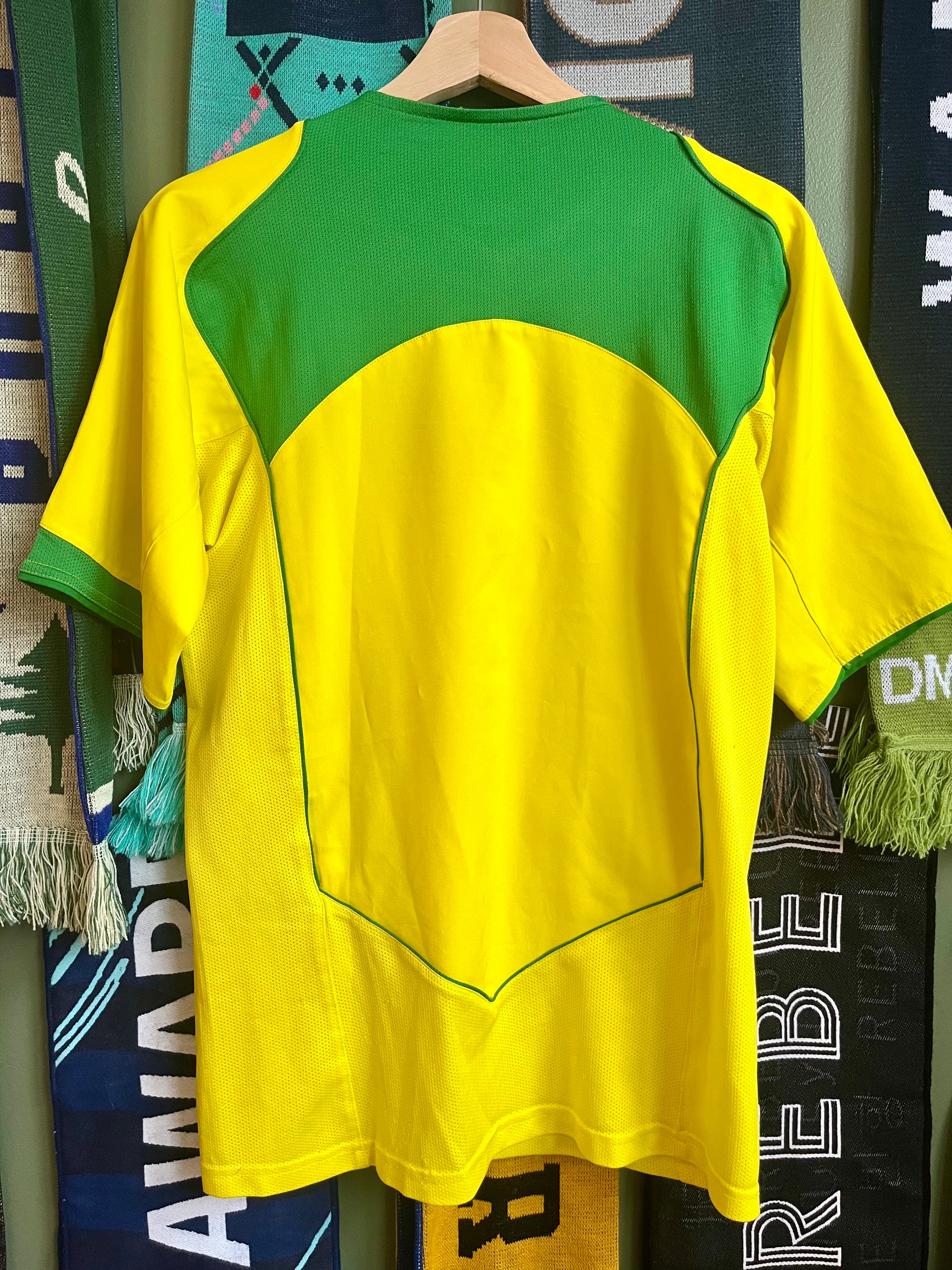 Brazil 2004 Vintage Home Jersey-Olive & York