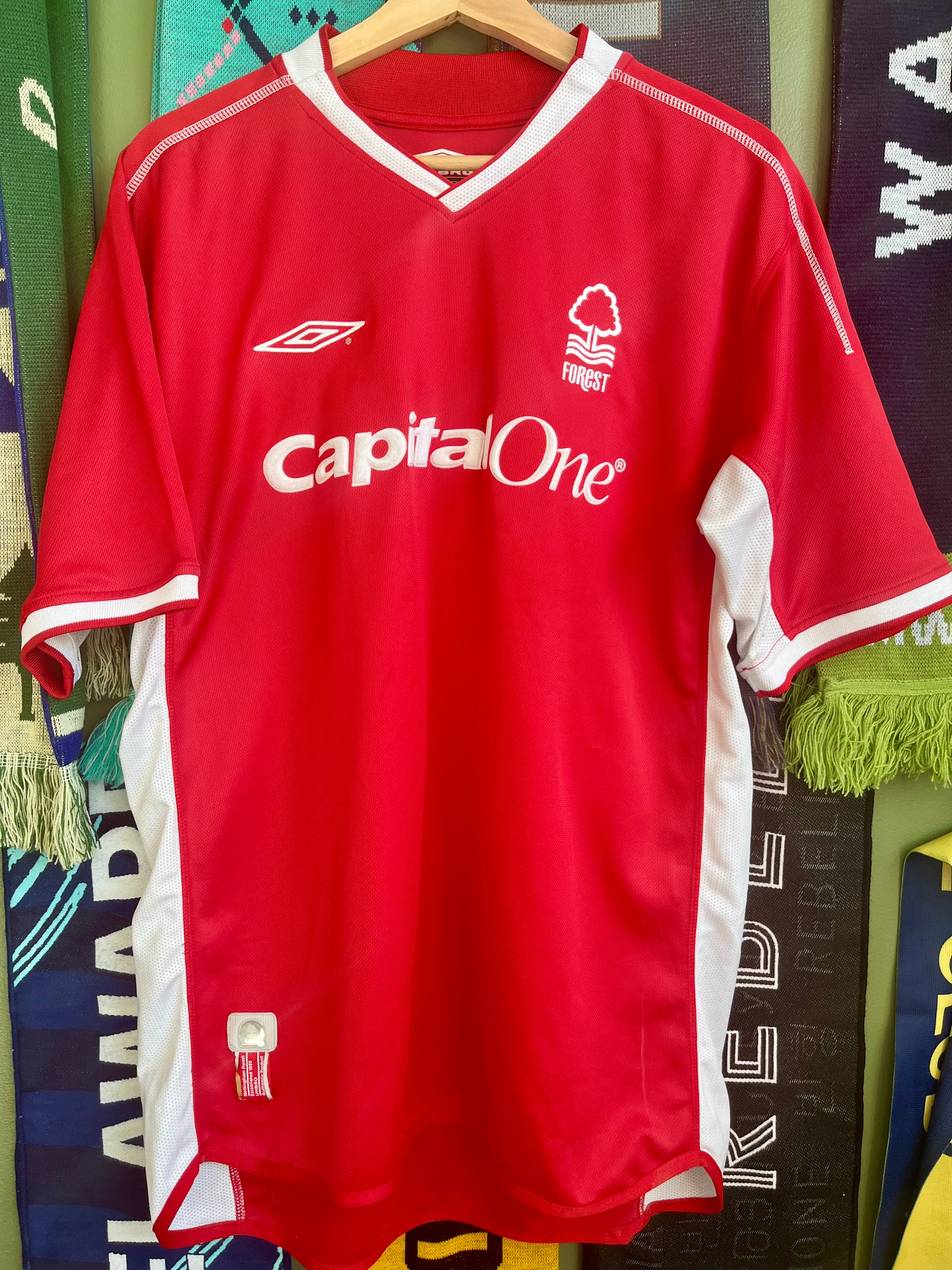 Nottingham Foreset Vintage 2003/04 Home Kit-Olive & York