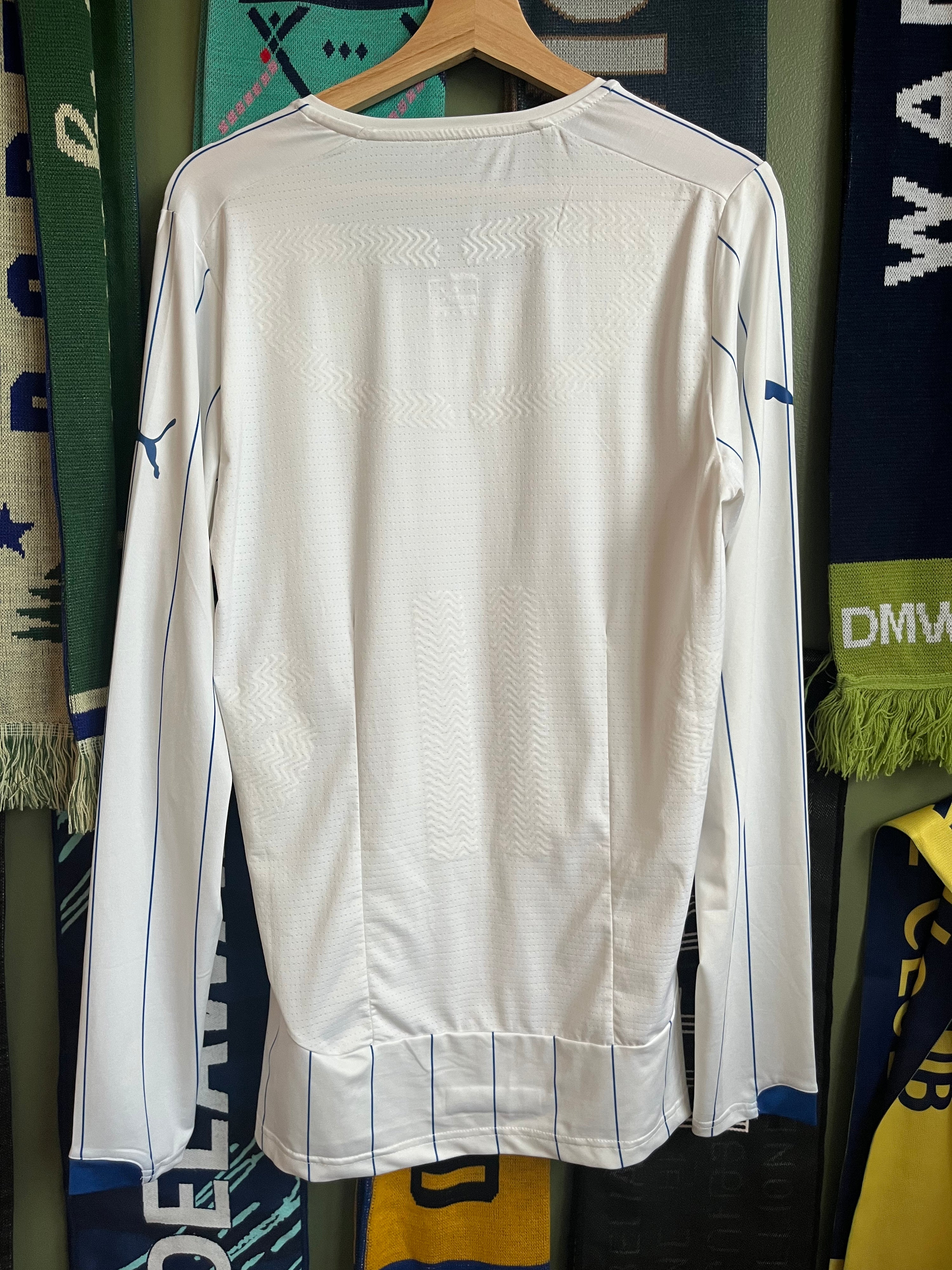 Italy 2014 Vintage Away Long Sleeve Jersey-Olive & York