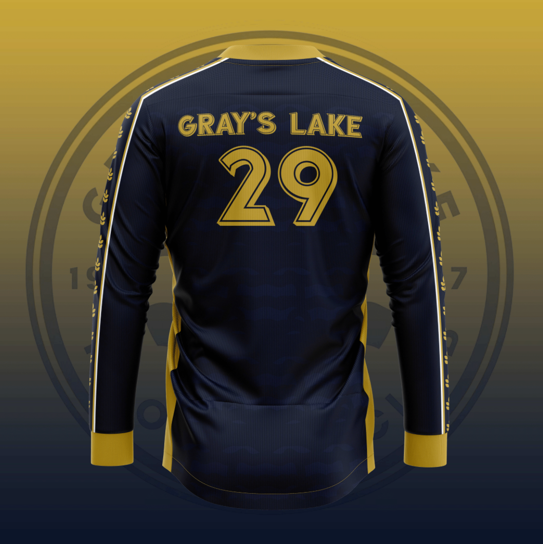 Gray's Lake FC 1851 Long-Sleeve Throwback Jersey-Olive & York