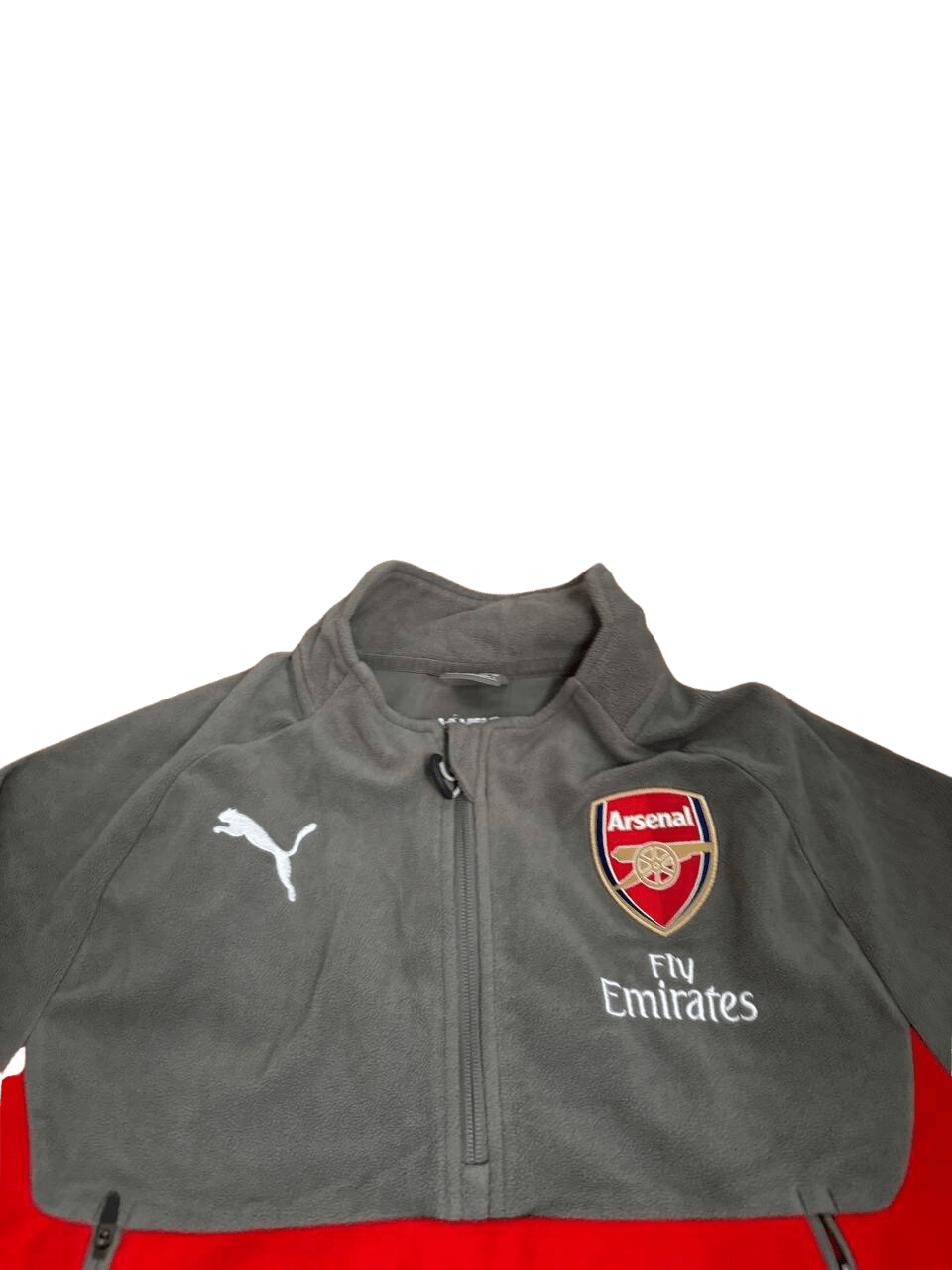 Arsenal Vintage Track Jacket 2017/18 Full Zip Training Coat-Olive & York
