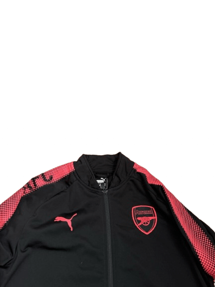 Arsenal Vintage Warmup Full Zip Track Jacket-Olive & York