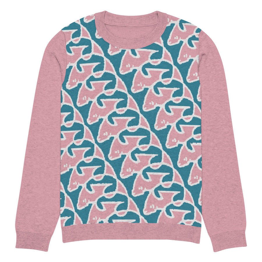 Biscayne Bay Manatees Knitted Sweater-Olive & York