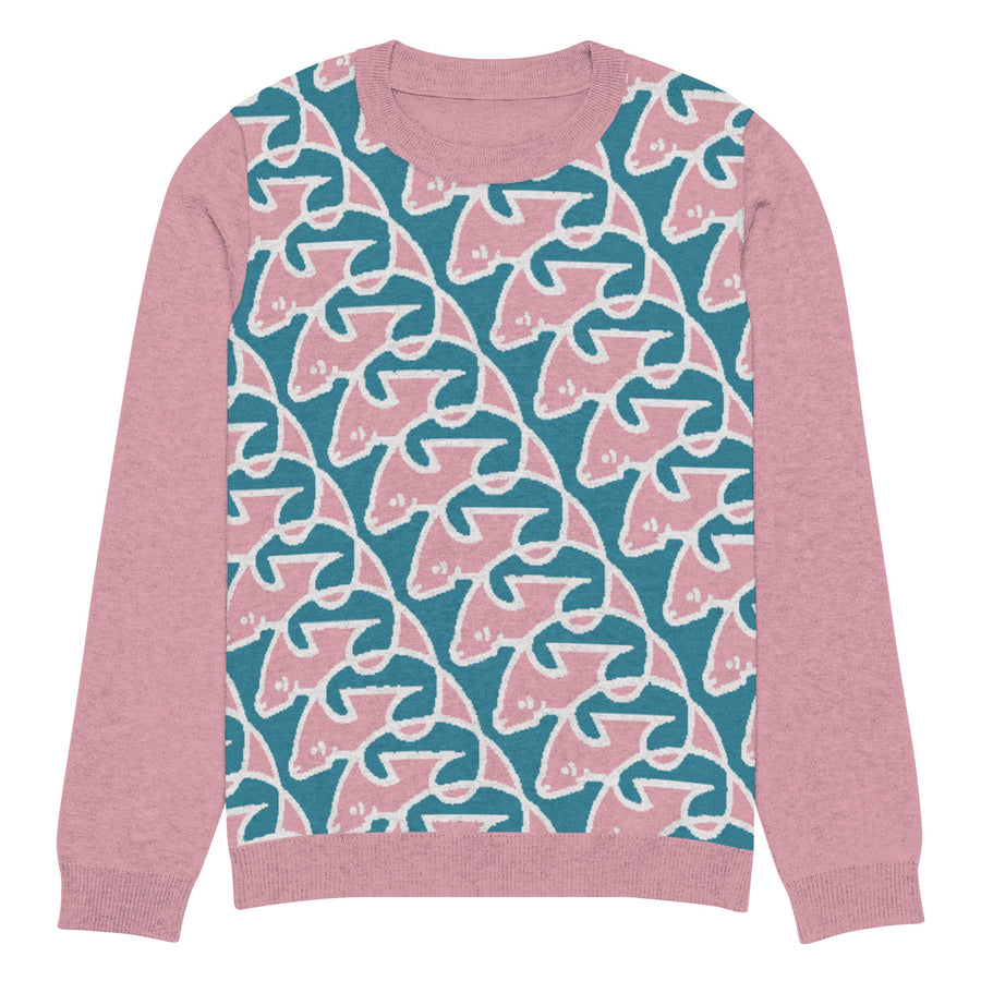 Biscayne Bay Manatees Knitted Sweater-Olive & York