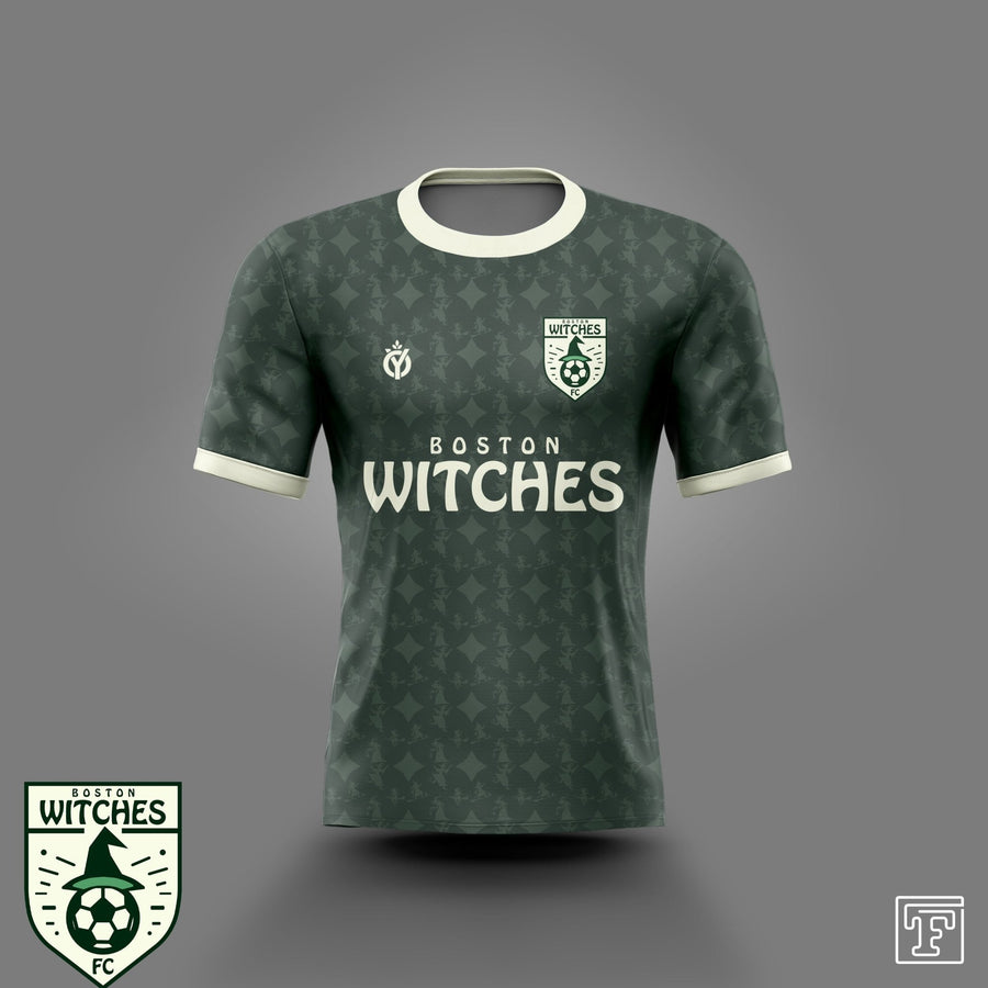 Boston Witches FC Charity Jersey-Olive & York