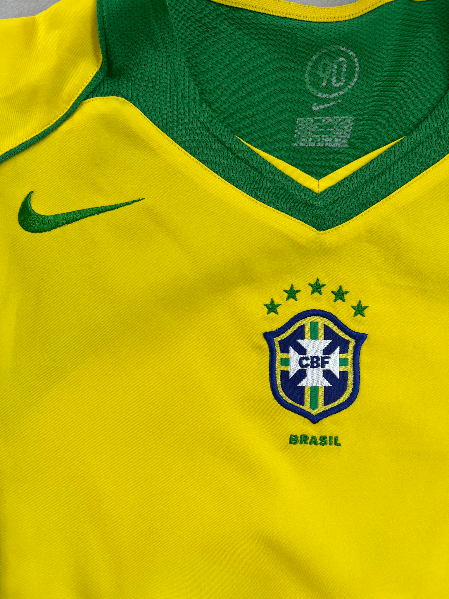 Brazil 2004 Vintage Home Jersey-Olive & York