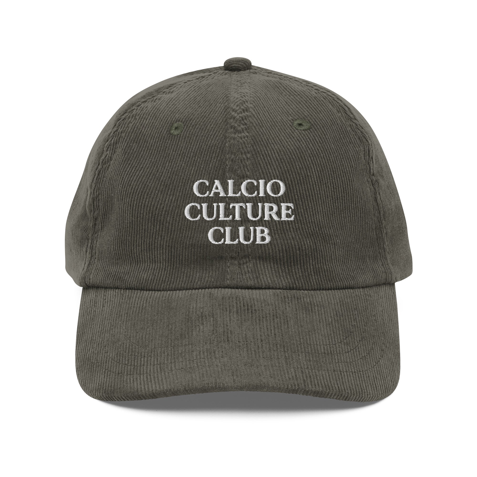 Calcio Culture Club Vintage Corduroy Cap - Olive & York