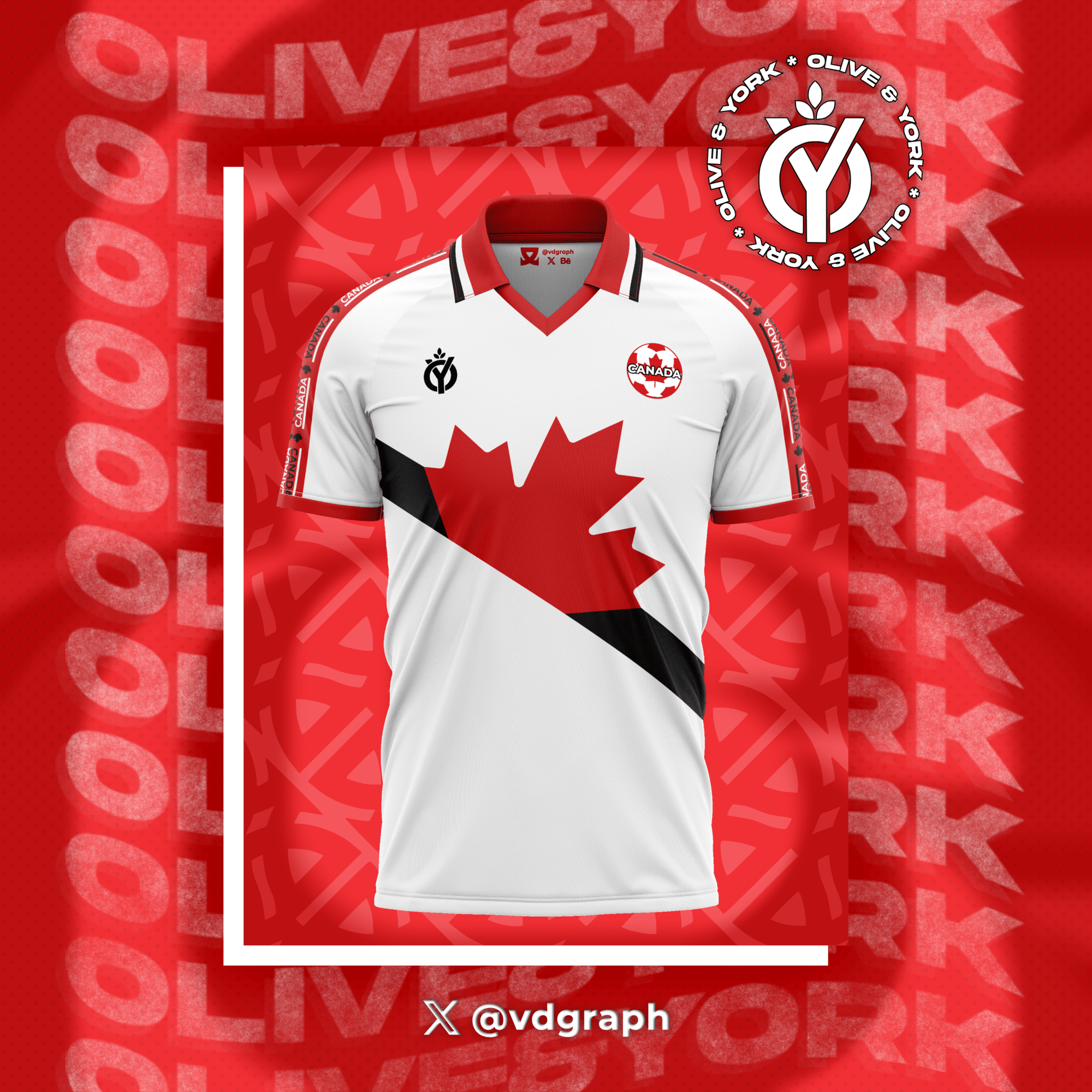 Canada Away Jersey-Olive & York