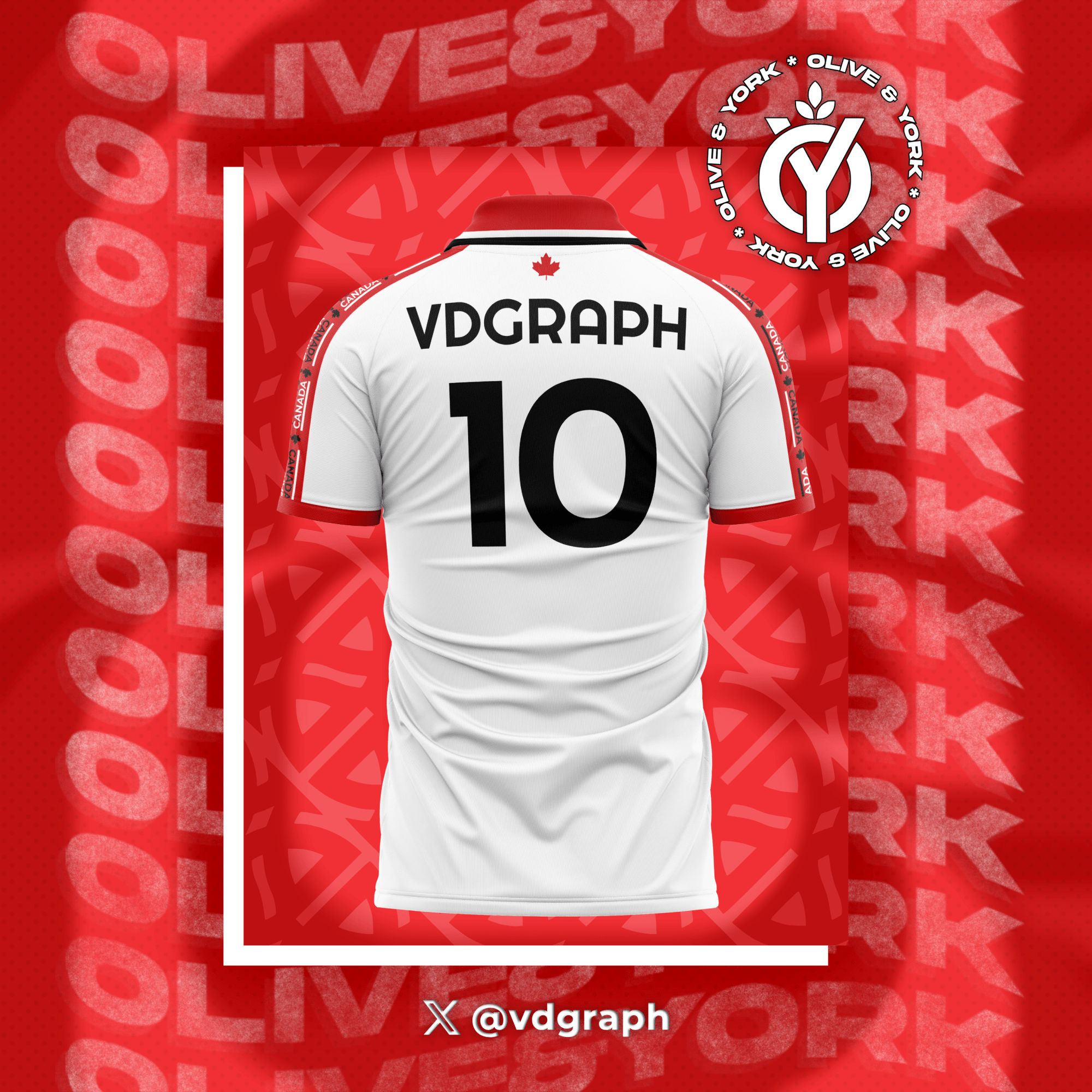 Canada Away Jersey-Olive & York