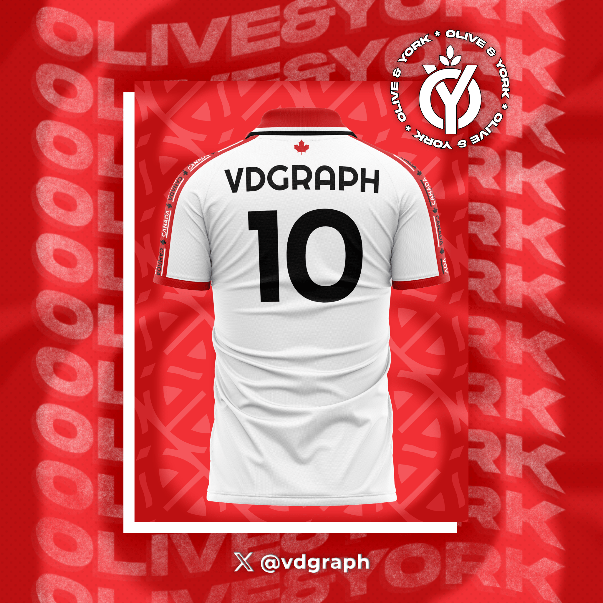 Canada Away Jersey-Olive & York
