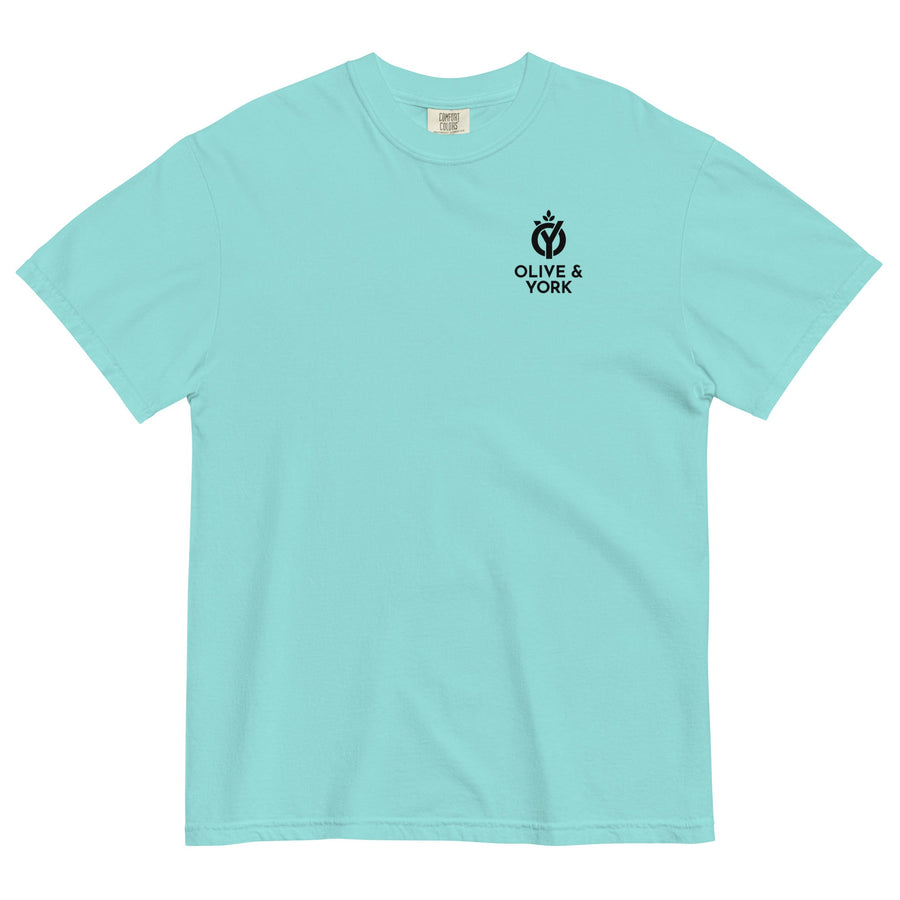 Center of the Soccer Universe Portland Maine Garment-dyed Heavyweight T-shirt-Olive & York