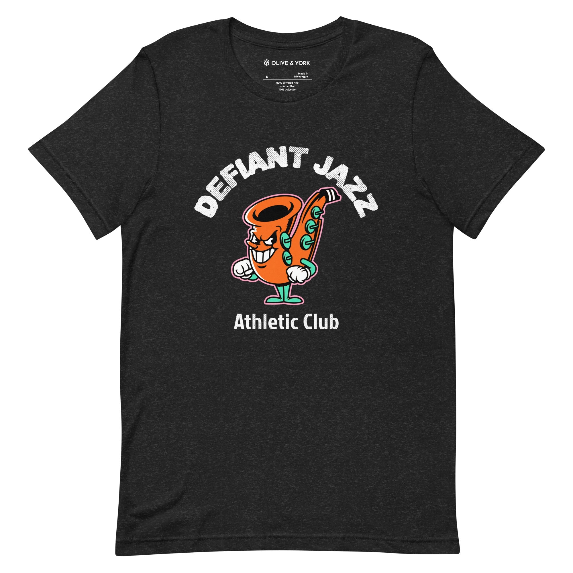 Defiant Jazz AC Unisex T-shirt-Olive & York