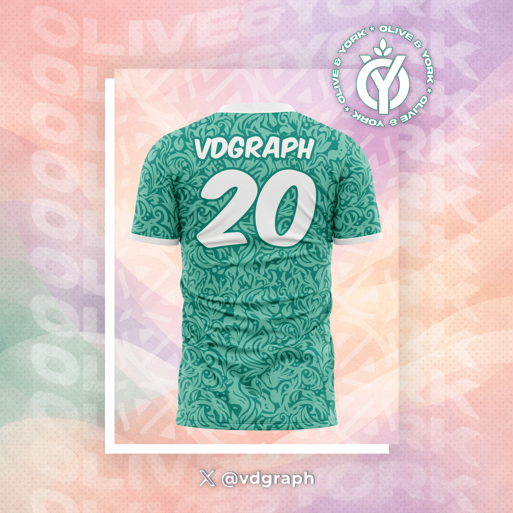 Dynasty Green Tapestry Jersey-Olive & York