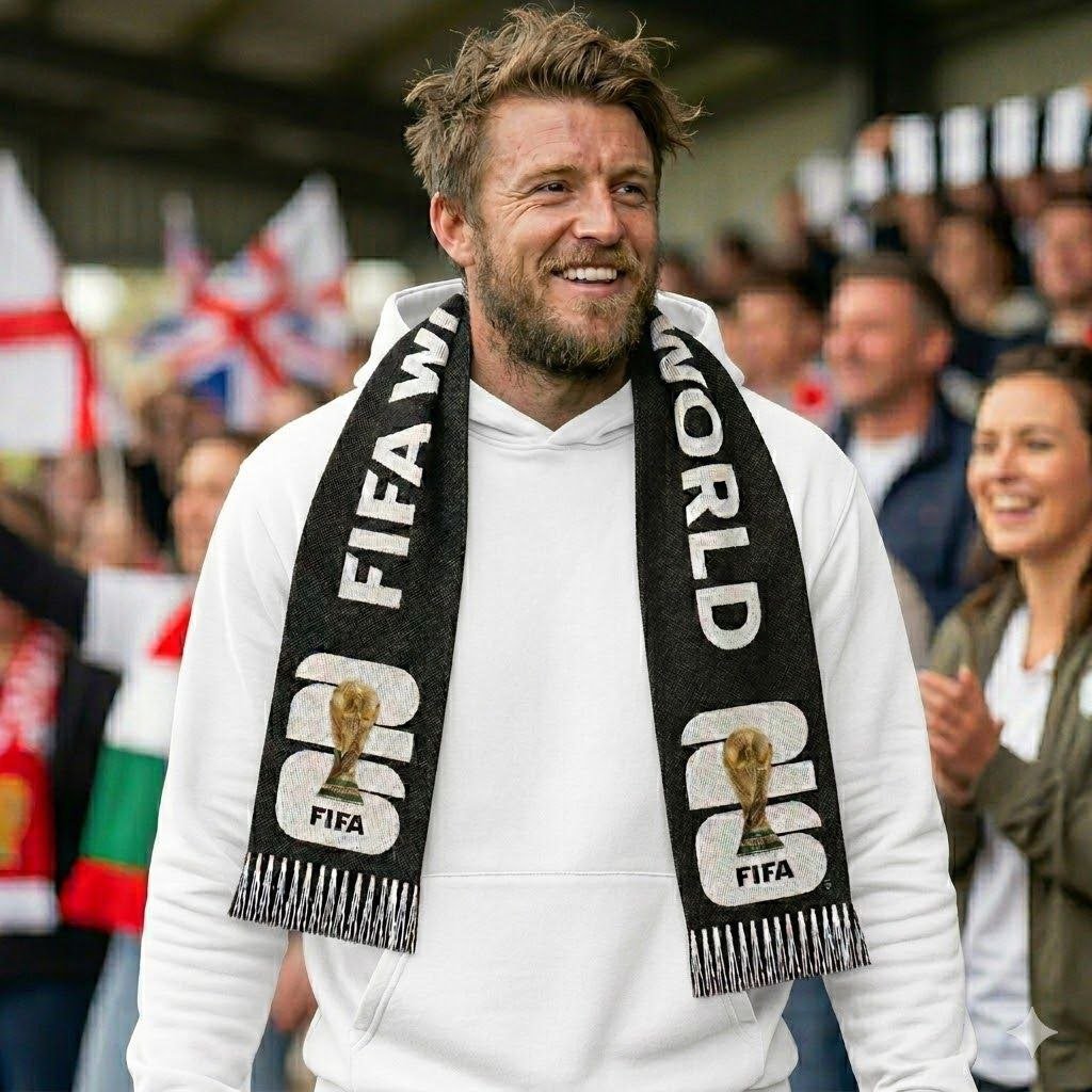 FIFA WORLD CUP 26 BLACK & WHITE SCARF-Olive & York