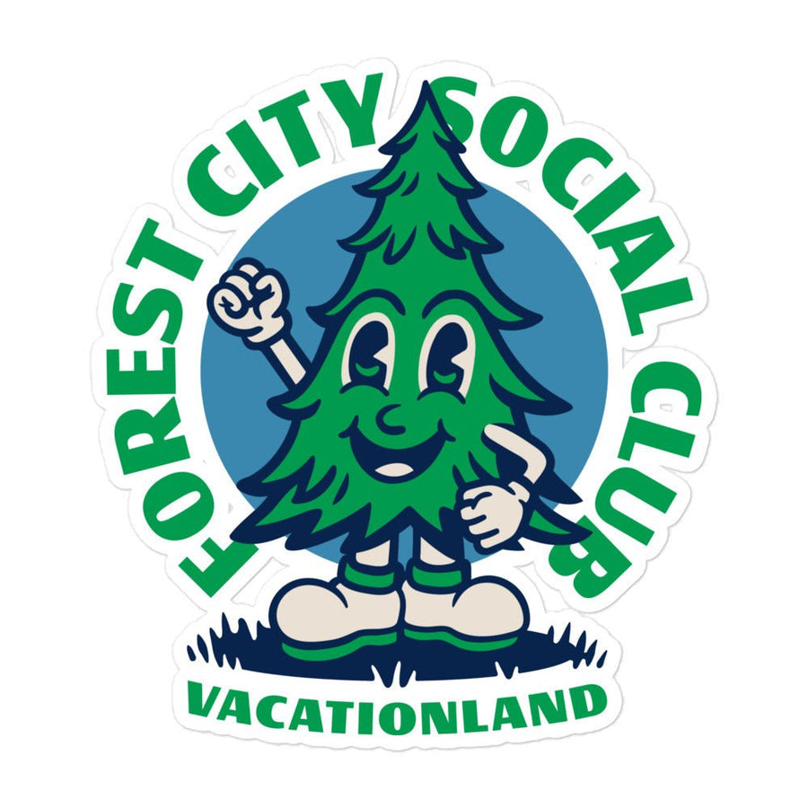 Forest City Social Club Bubble-free Sticker-Olive & York