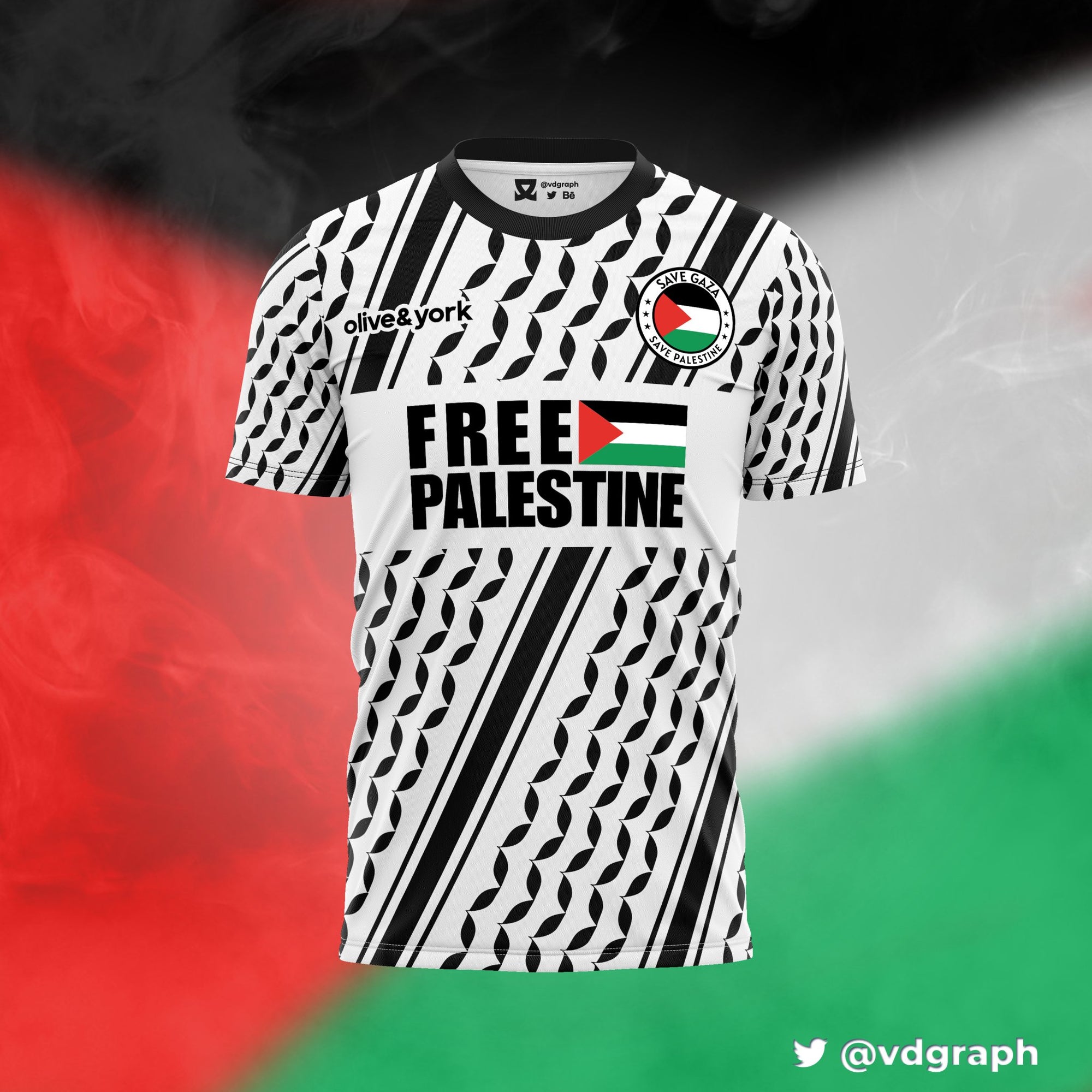 Free Palestine Save Gaza Charity Kit-Olive & York